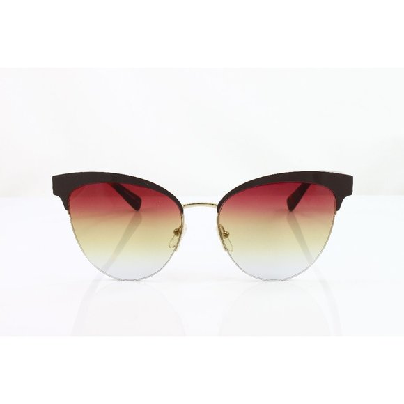 Longchamp Sunglasses Women\'s Half Rim LO111S Color 204 Chocolate Monel Size 55mm